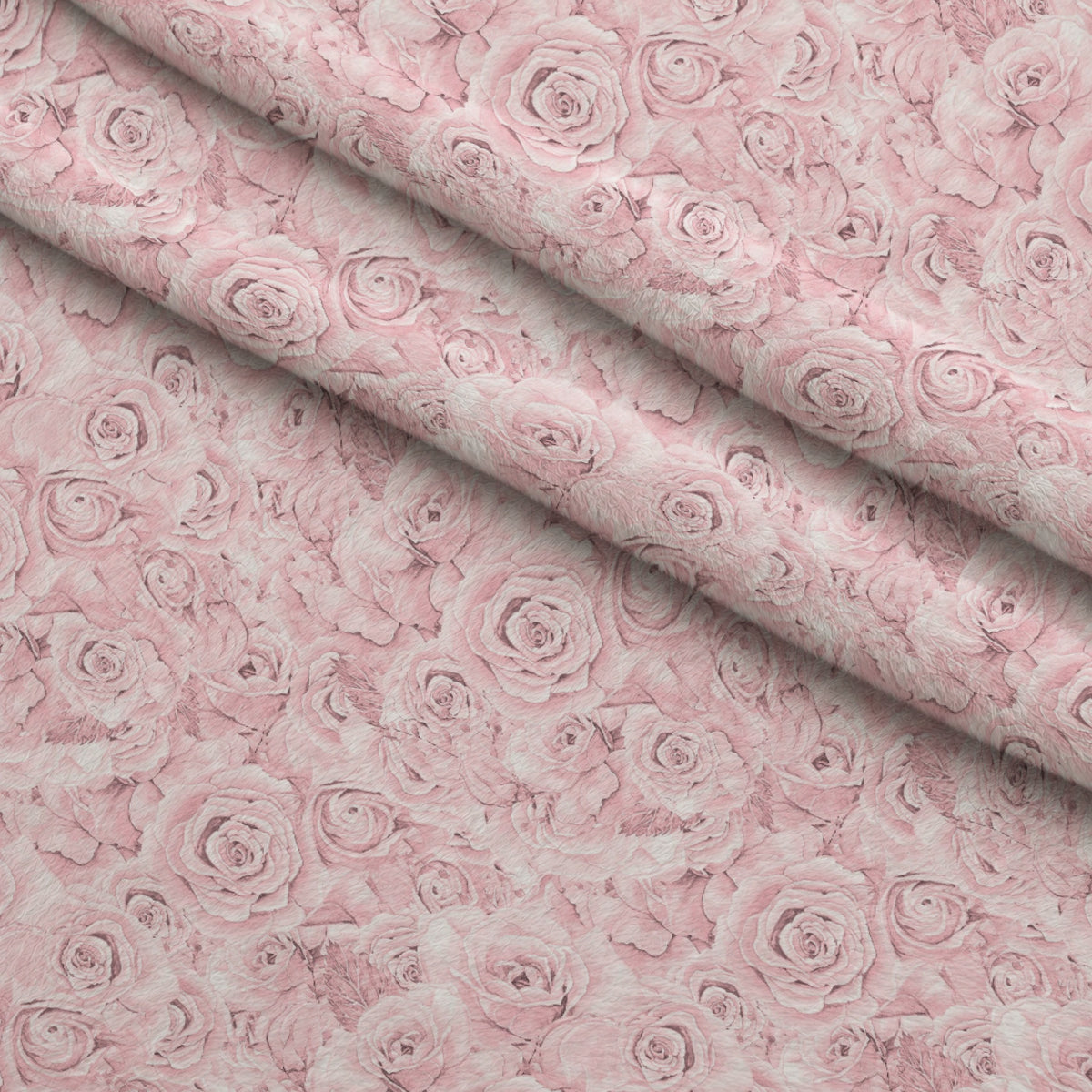 Sepia Blooms Pattern 26 Minky Fabric — plush minky folded close-up preview (mv-minky-v1:lying)
