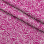 Sepia Blooms Pattern 31 Minky Fabric — plush minky folded close-up preview (mv-minky-v1:lying)