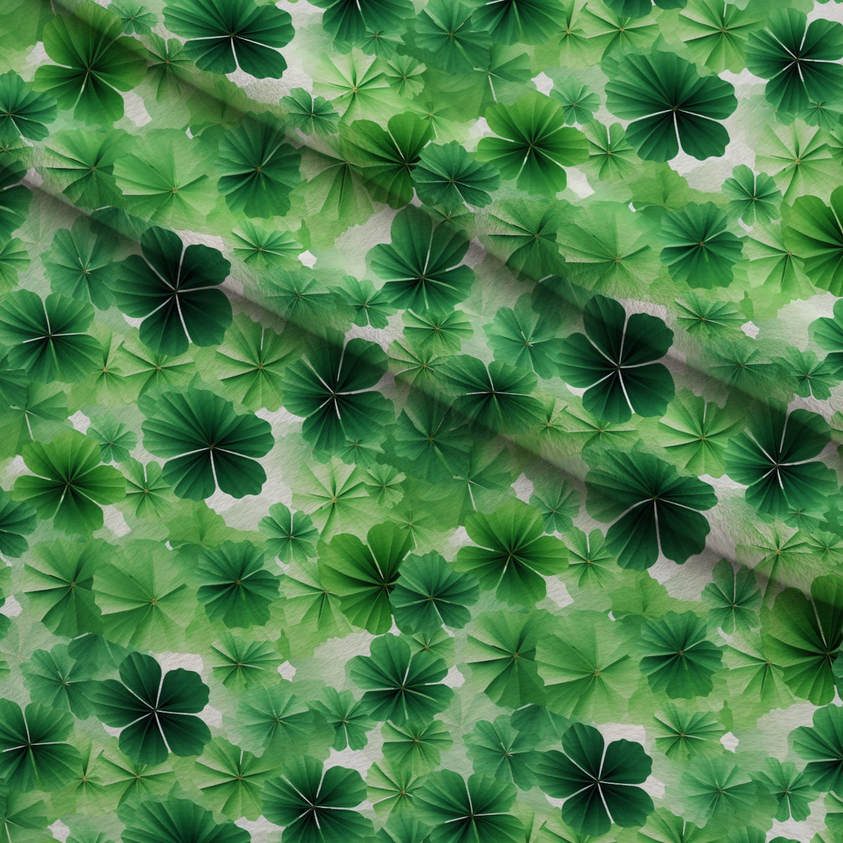 Shamrock Shimmer Pattern 10 Minky Fabric — plush minky folded close-up preview (mv-minky-v1:lying)
