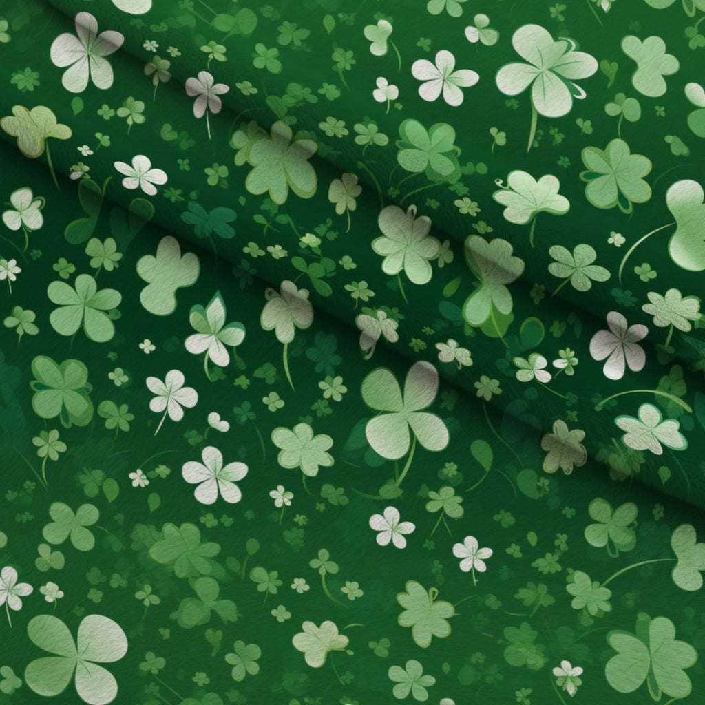 Shamrock Shimmer Pattern 11 Minky Fabric — plush minky folded close-up preview (mv-minky-v1:lying)