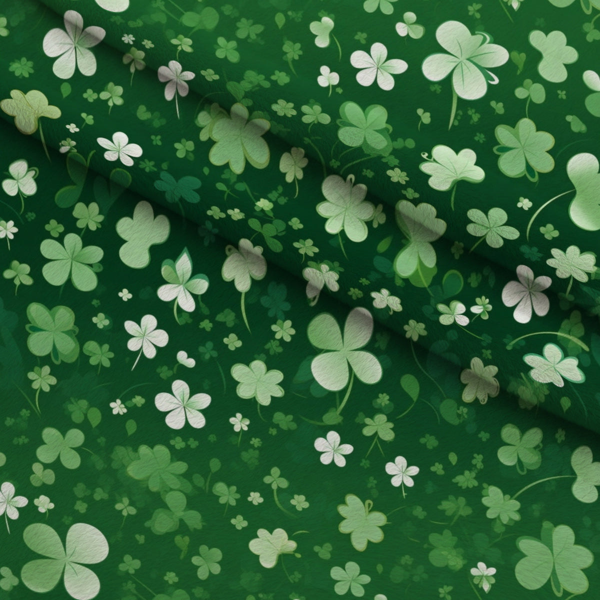 Shamrock Shimmer Pattern 11 Minky Fabric — plush minky folded close-up preview (mv-minky-v1:lying)