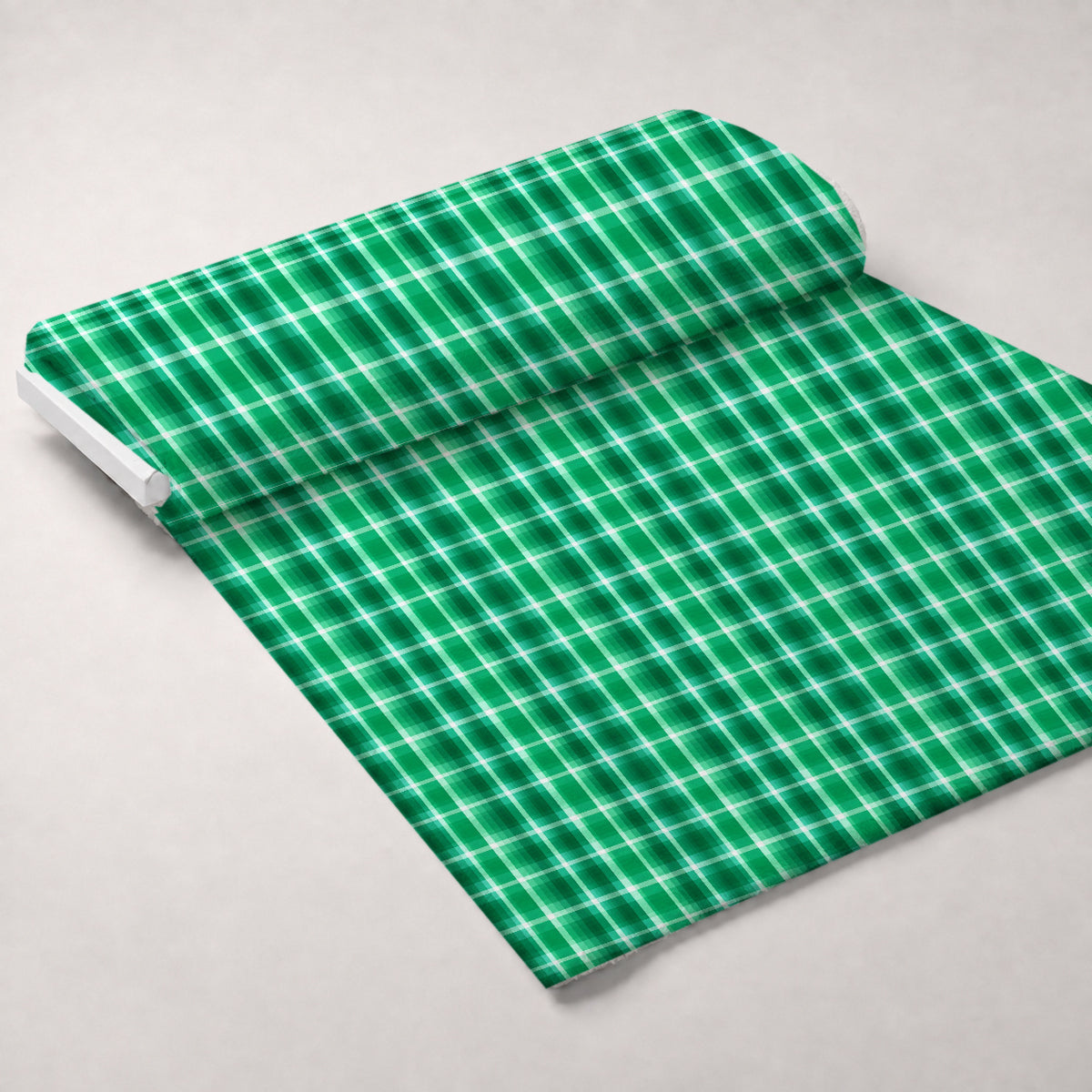 Shamrock Shimmer Pattern 2 Minky Fabric — plush minky unrolled bolt preview (mv-minky-v1:bolt)
