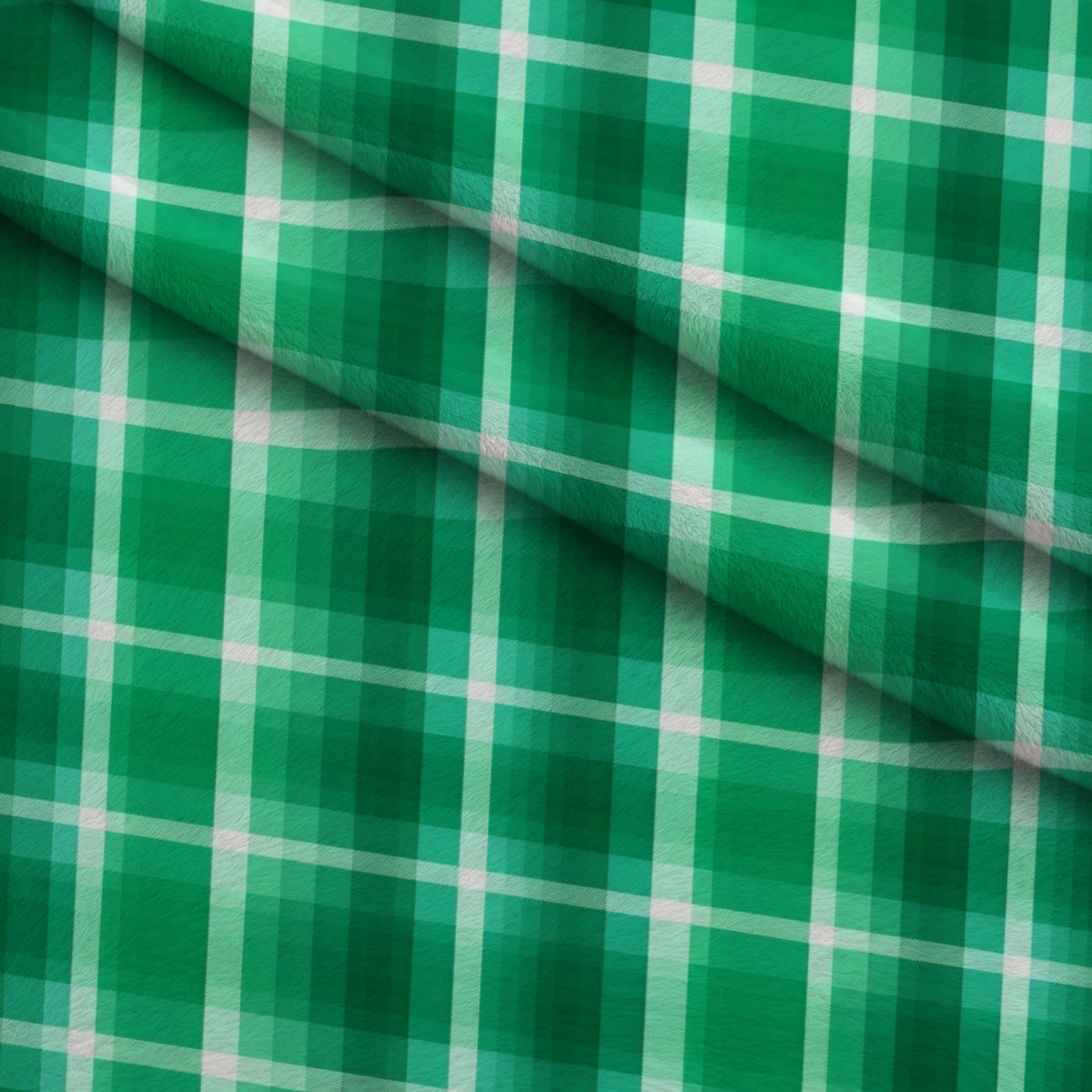 Shamrock Shimmer Pattern 2 Minky Fabric — plush minky folded close-up preview (mv-minky-v1:lying)