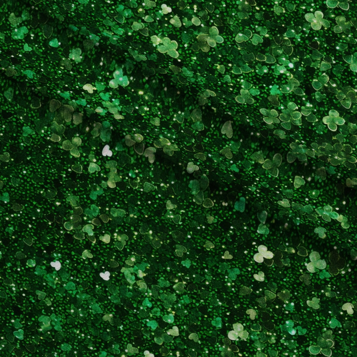 Shamrock Shimmer Pattern 22 Minky Fabric — plush minky folded close-up preview (mv-minky-v1:lying)