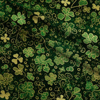 Shamrock Shimmer Pattern 24 Minky Fabric — plush minky folded close-up preview (mv-minky-v1:lying)