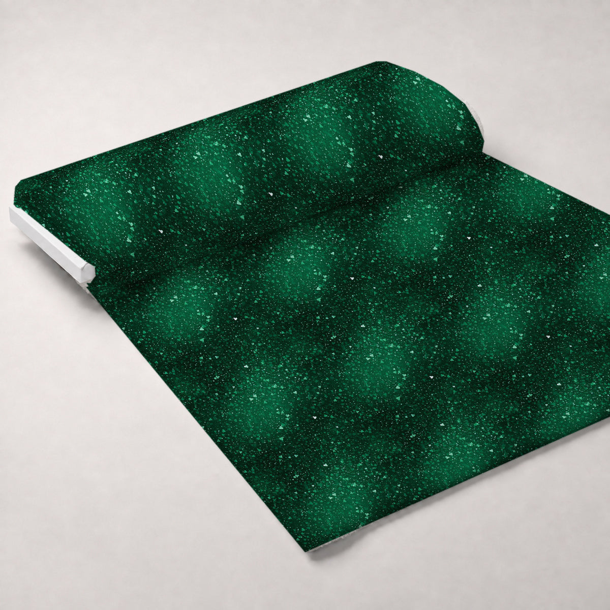 Shamrock Shimmer Pattern 25 Minky Fabric — plush minky unrolled bolt preview (mv-minky-v1:bolt)