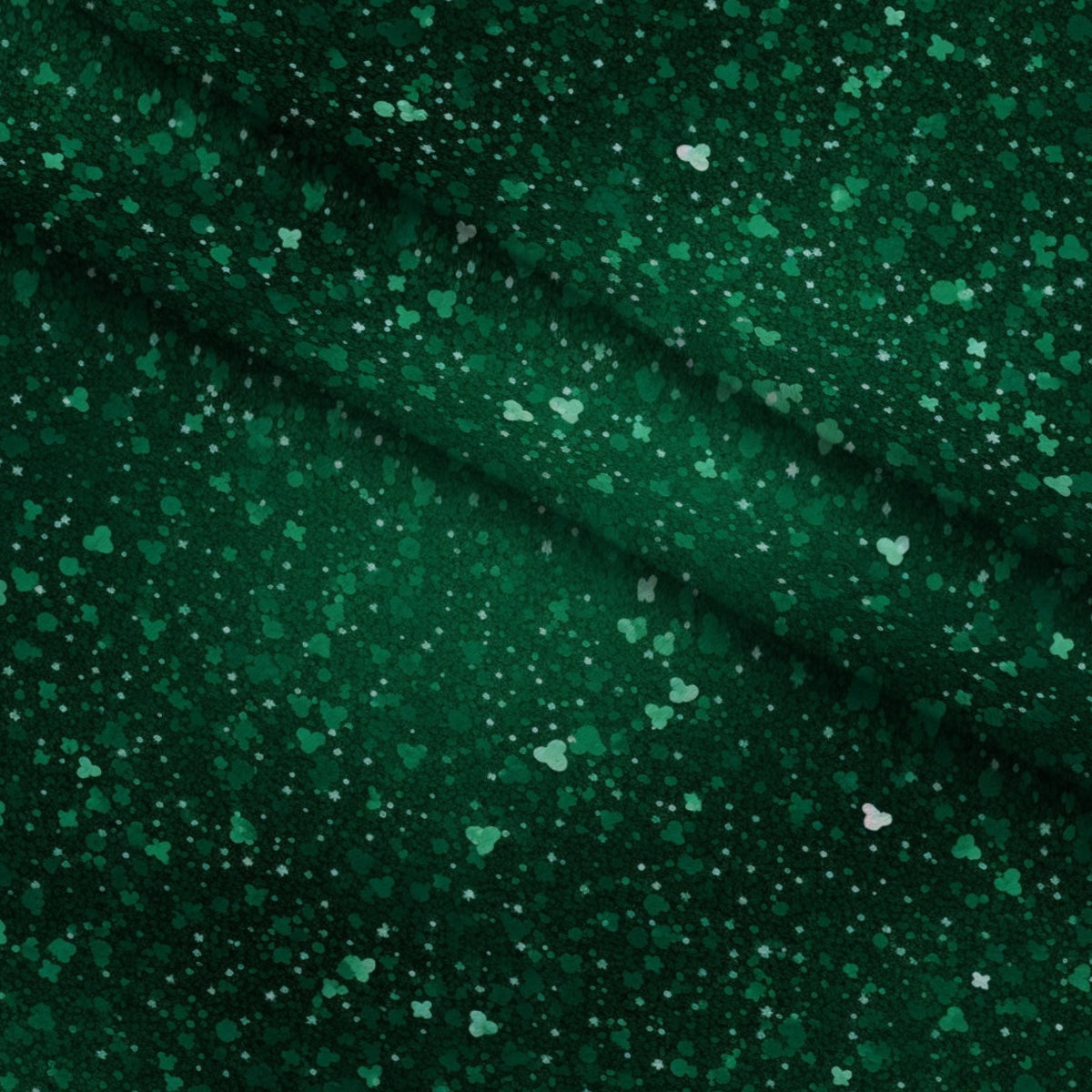 Shamrock Shimmer Pattern 25 Minky Fabric — plush minky folded close-up preview (mv-minky-v1:lying)