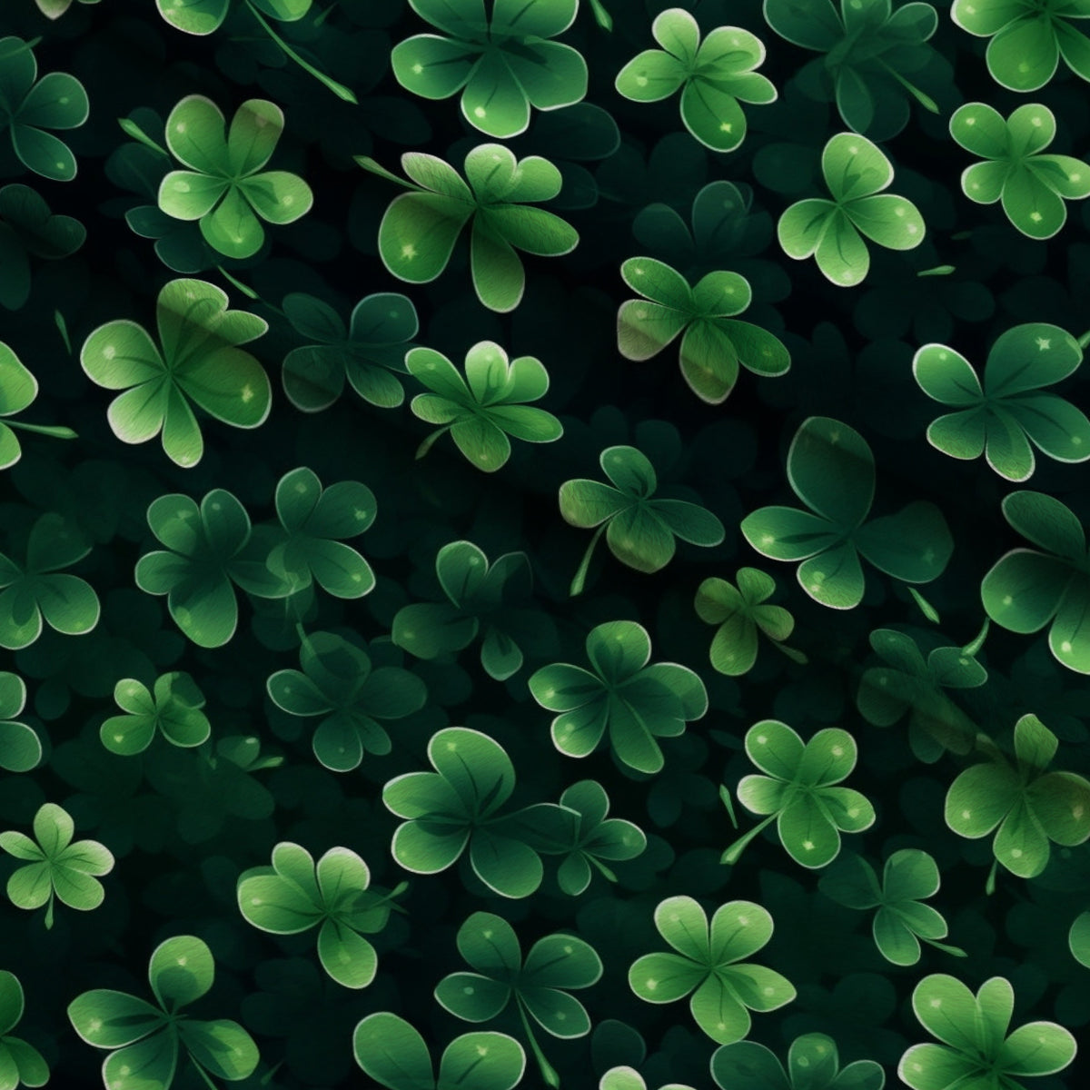 Shamrock Shimmer Pattern 5 Minky Fabric — plush minky folded close-up preview (mv-minky-v1:lying)