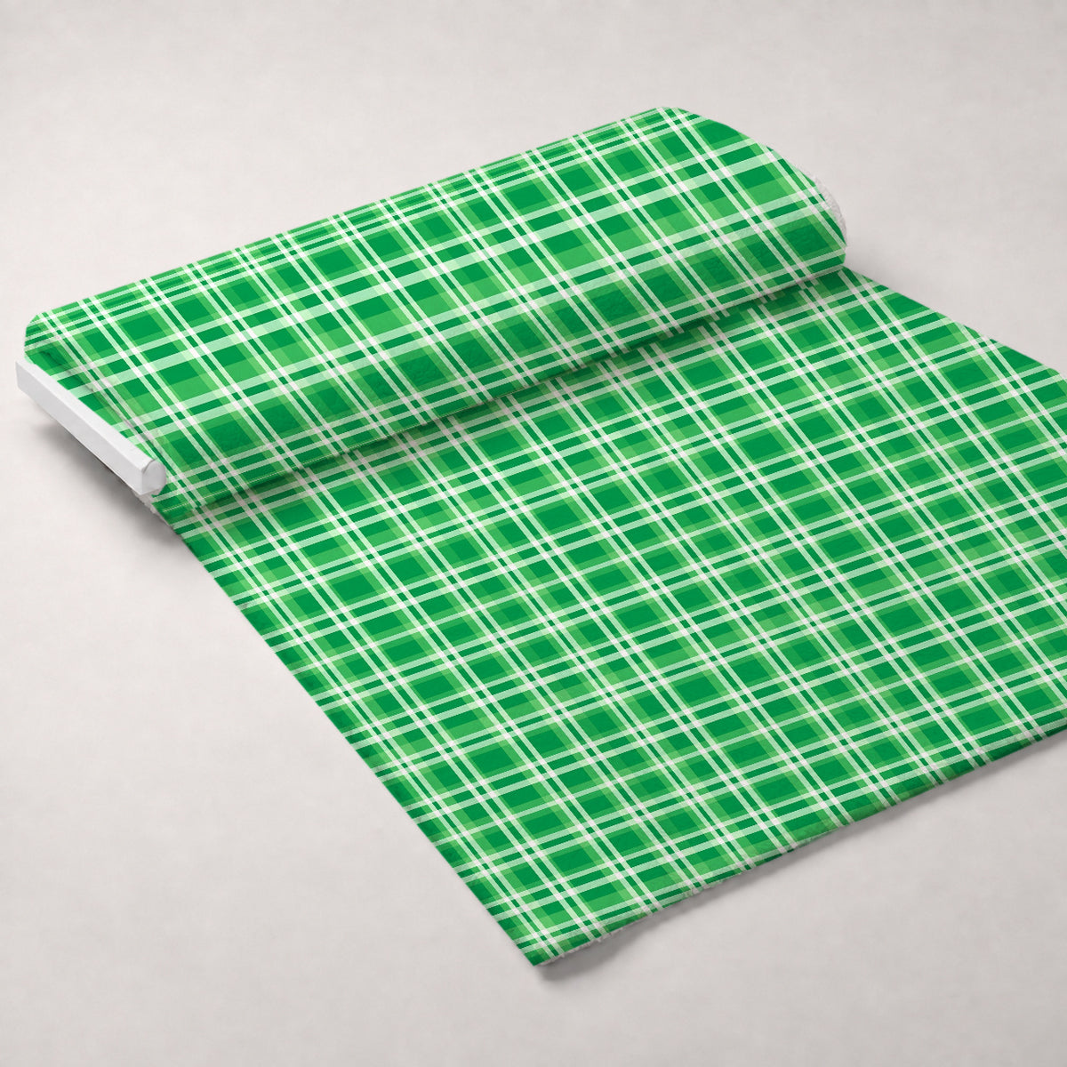 Shamrock Shimmer Pattern 6 Minky Fabric — plush minky unrolled bolt preview (mv-minky-v1:bolt)