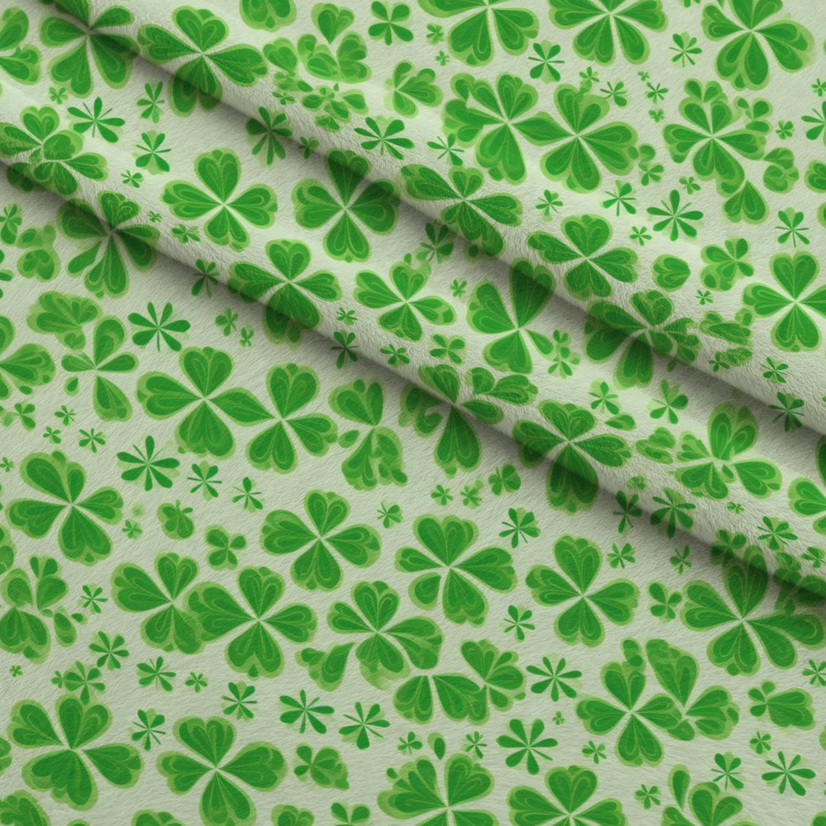 Shamrock Shimmer Pattern 7 Minky Fabric — plush minky folded close-up preview (mv-minky-v1:lying)
