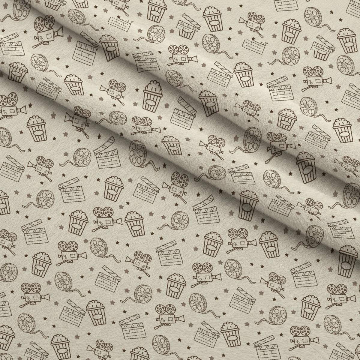Silver Screen Pattern 1 Minky Fabric — plush minky folded close-up preview (mv-minky-v1:lying)