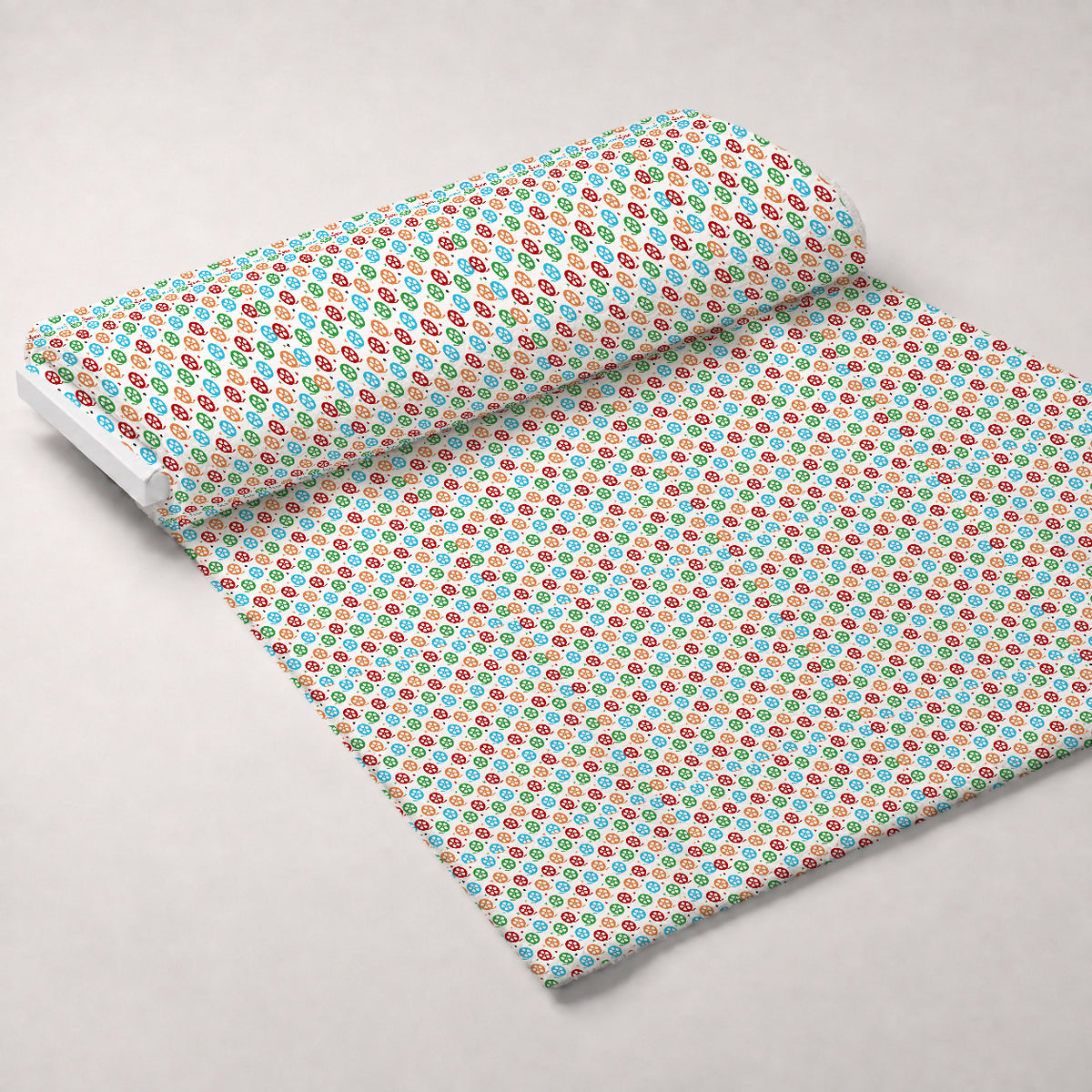 Silver Screen Pattern 4 Minky Fabric — plush minky unrolled bolt preview (mv-minky-v1:bolt)