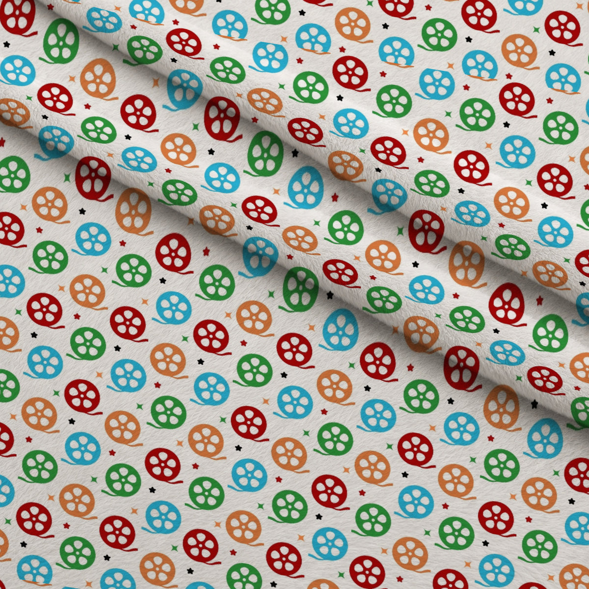Silver Screen Pattern 4 Minky Fabric — plush minky folded close-up preview (mv-minky-v1:lying)