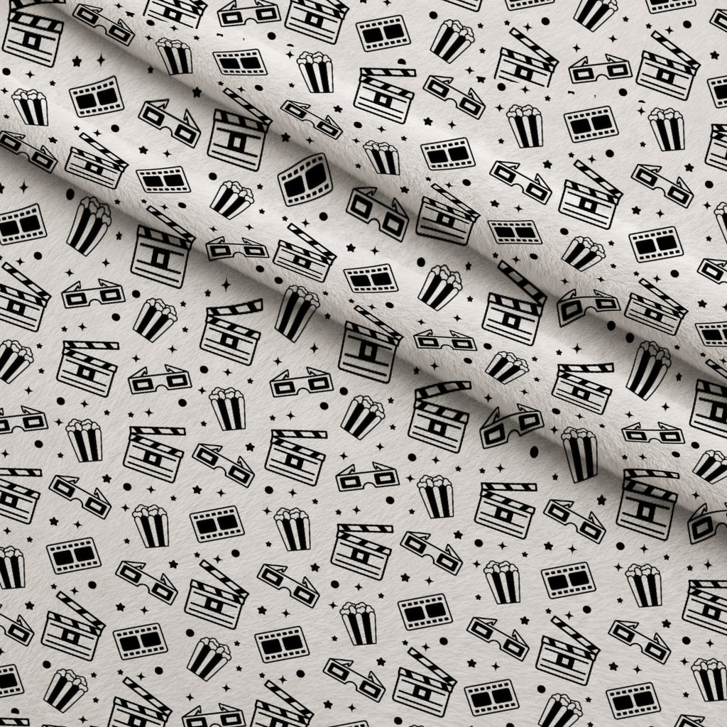 Silver Screen Pattern 6 Minky Fabric — plush minky folded close-up preview (mv-minky-v1:lying)