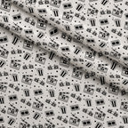 Silver Screen Pattern 6 Minky Fabric — plush minky folded close-up preview (mv-minky-v1:lying)