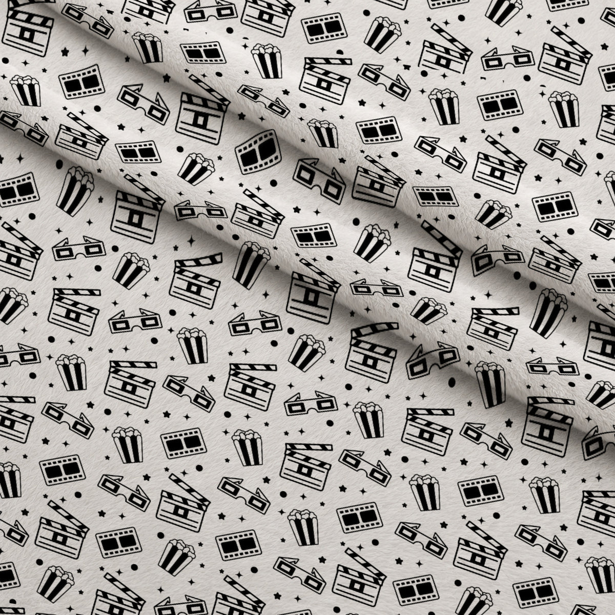 Silver Screen Pattern 6 Minky Fabric — plush minky folded close-up preview (mv-minky-v1:lying)