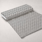 Simple Damask Black Minky Fabric — plush minky unrolled bolt preview (mv-minky-v1:bolt)