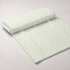 Simple Damask Green Minky Fabric — plush minky unrolled bolt preview (mv-minky-v1:bolt)