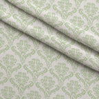 Simple Damask Green Minky Fabric — plush minky folded close-up preview (mv-minky-v1:lying)