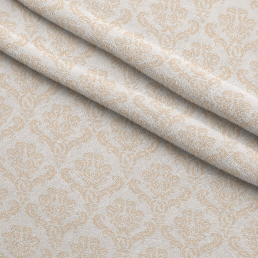 Simple Damask Orange Minky Fabric — plush minky folded close-up preview (mv-minky-v1:lying)