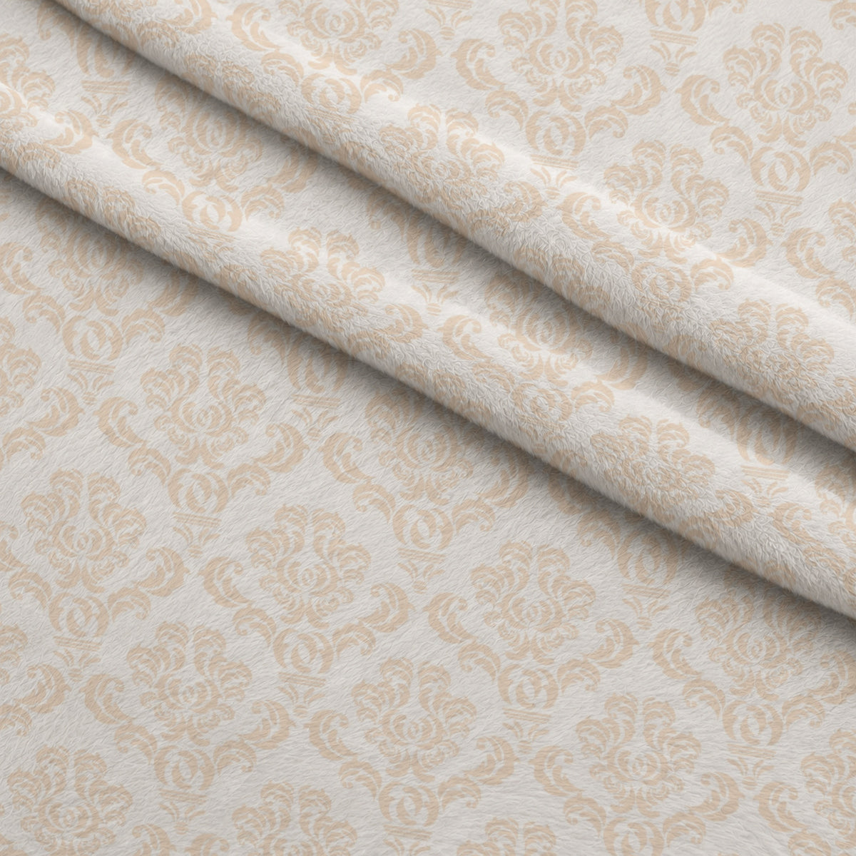Simple Damask Orange Minky Fabric — plush minky folded close-up preview (mv-minky-v1:lying)
