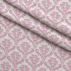 Simple Damask Pink Minky Fabric — plush minky folded close-up preview (mv-minky-v1:lying)
