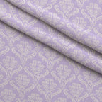Simple Damask White on Purple Minky Fabric — plush minky folded close-up preview (mv-minky-v1:lying)