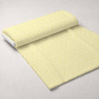 Simple Damask White on Yellow Minky Fabric — plush minky unrolled bolt preview (mv-minky-v1:bolt)