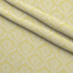 Simple Damask White on Yellow Minky Fabric — plush minky folded close-up preview (mv-minky-v1:lying)