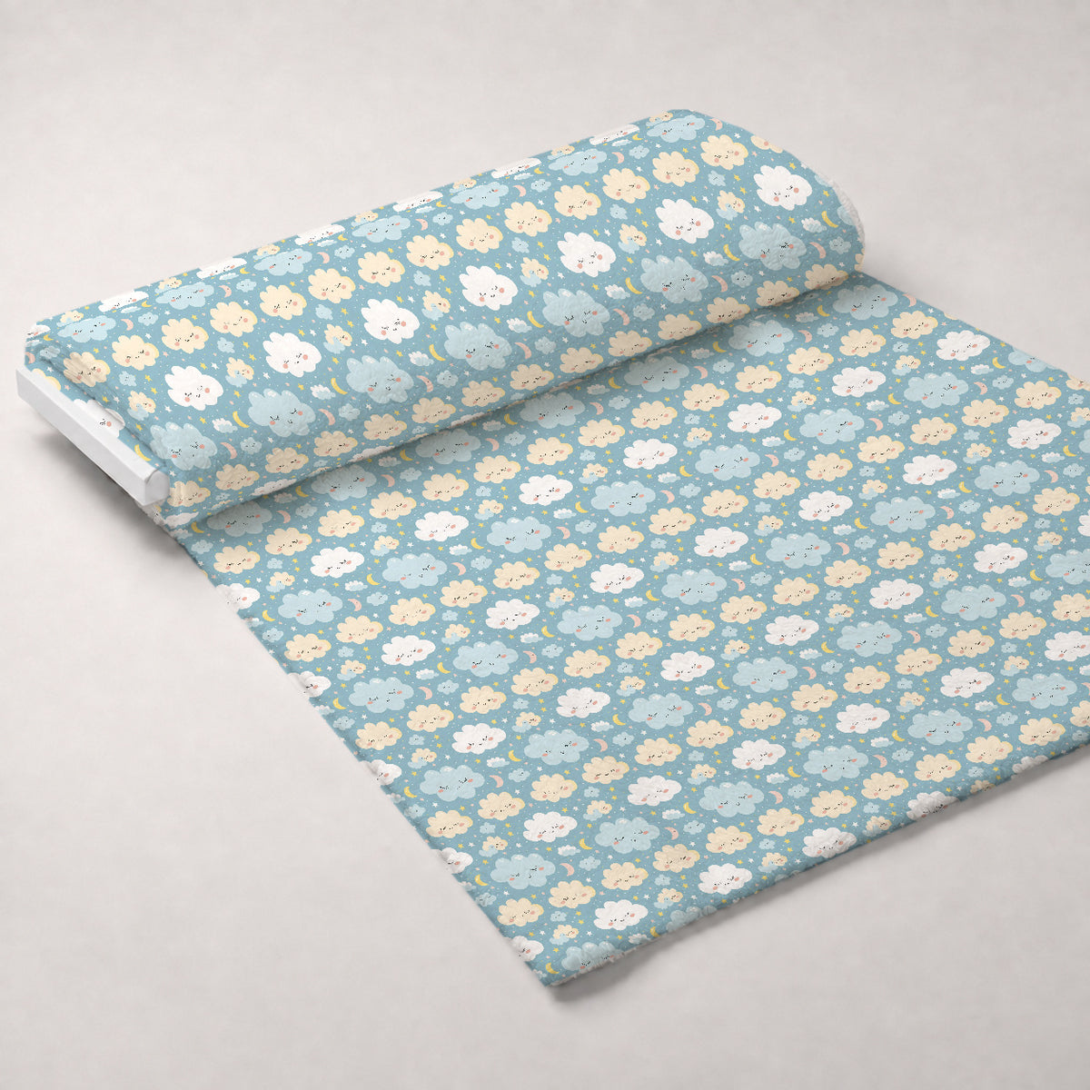 Sleepy Skies Pattern 10 Minky Fabric — plush minky unrolled bolt preview (mv-minky-v1:bolt)