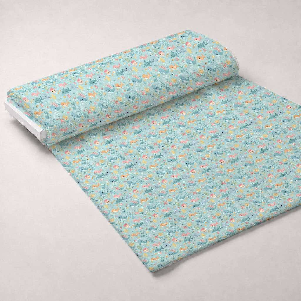 Sleepy Skies Pattern 18 Minky Fabric — plush minky unrolled bolt preview (mv-minky-v1:bolt)