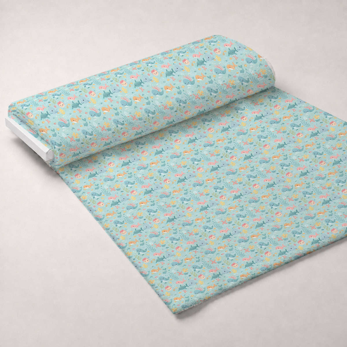 Sleepy Skies Pattern 18 Minky Fabric — plush minky unrolled bolt preview (mv-minky-v1:bolt)