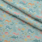 Sleepy Skies Pattern 18 Minky Fabric — plush minky folded close-up preview (mv-minky-v1:lying)