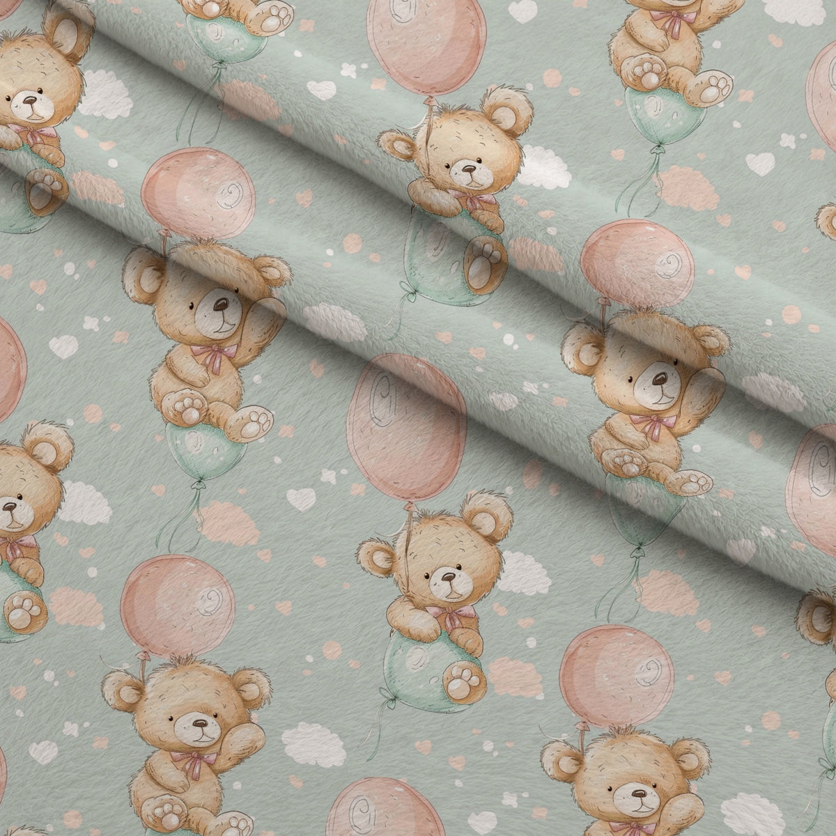 Sleepy Skies Pattern 2 Minky Fabric — plush minky folded close-up preview (mv-minky-v1:lying)