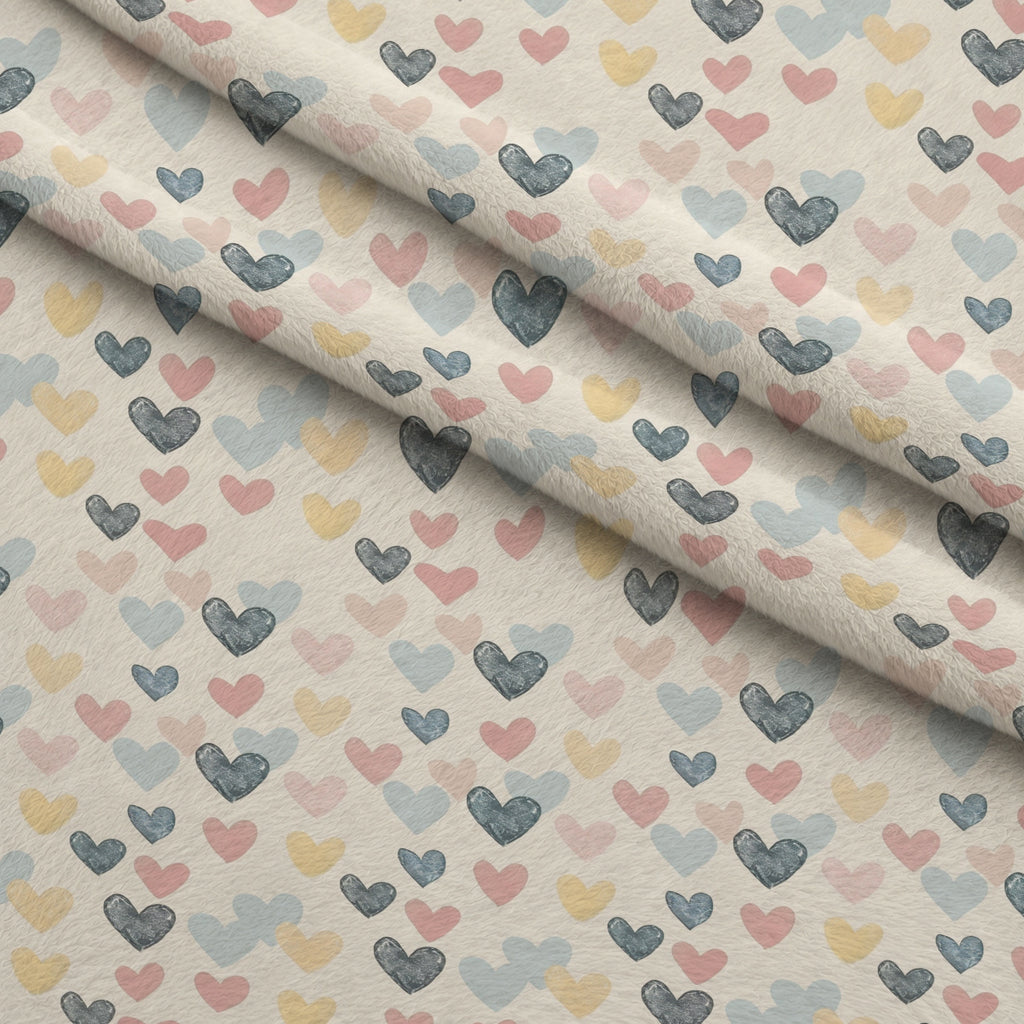Sleepy Skies Pattern 21 Minky Fabric — plush minky folded close-up preview (mv-minky-v1:lying)