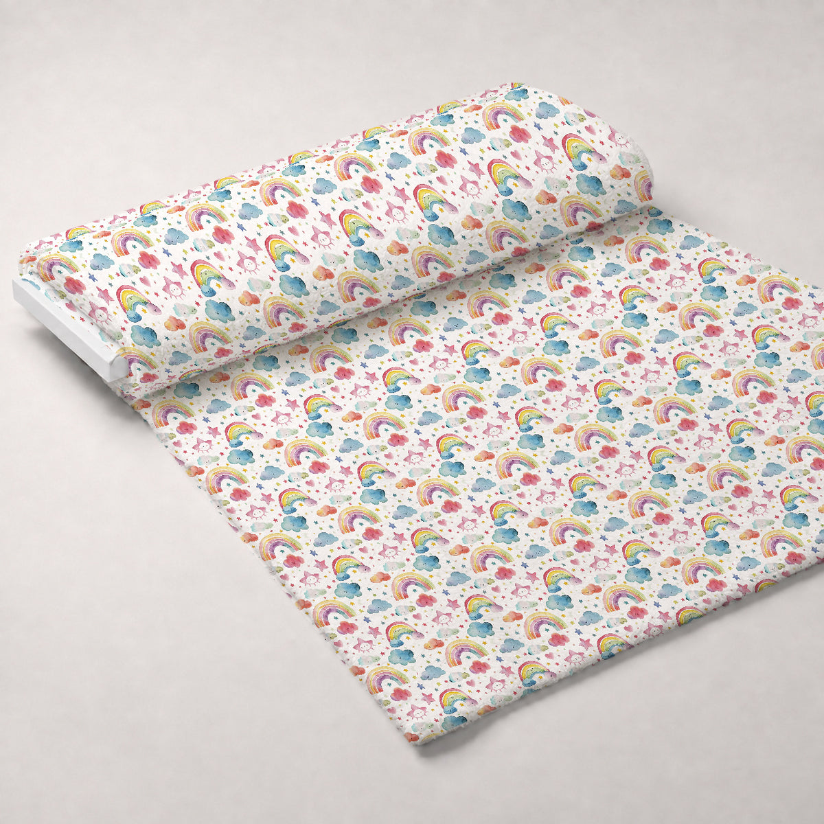 Sleepy Skies Pattern 25 Minky Fabric — plush minky unrolled bolt preview (mv-minky-v1:bolt)