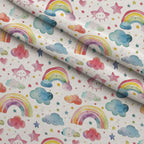 Sleepy Skies Pattern 25 Minky Fabric — plush minky folded close-up preview (mv-minky-v1:lying)