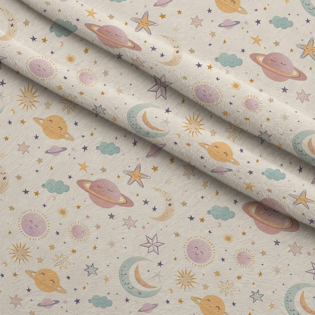 Sleepy Skies Pattern 3 Minky Fabric — plush minky folded close-up preview (mv-minky-v1:lying)