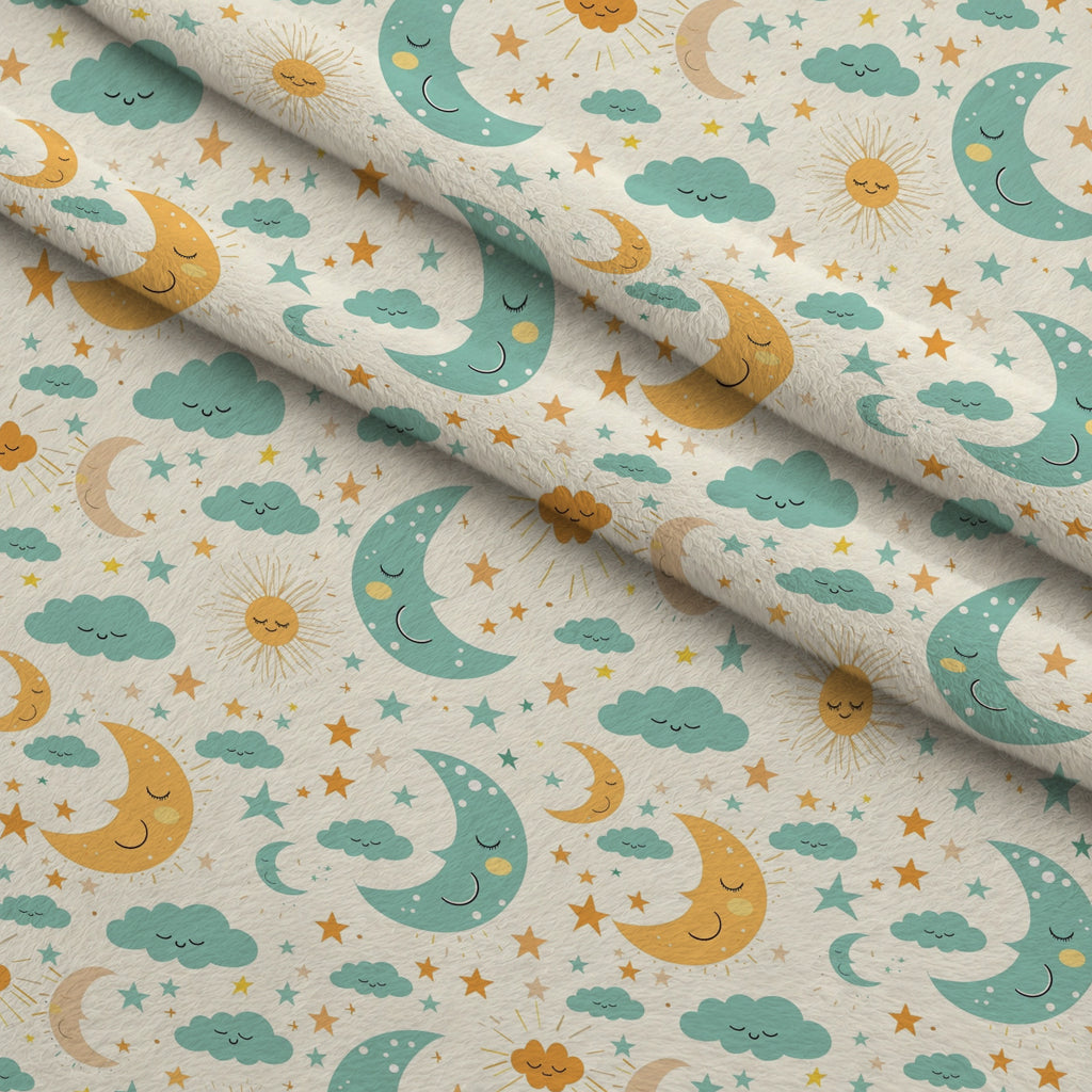 Sleepy Skies Pattern 4 Minky Fabric — plush minky folded close-up preview (mv-minky-v1:lying)