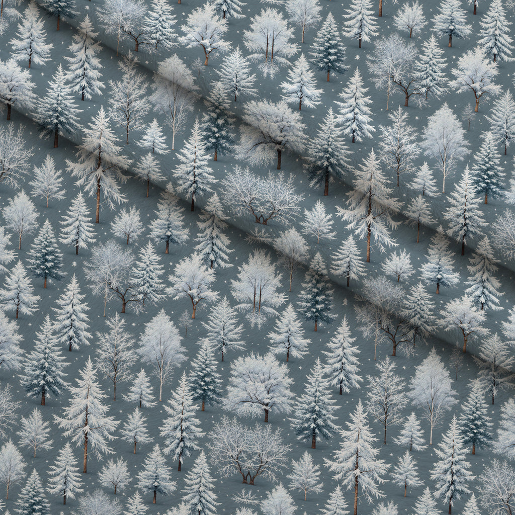 Snowy Pines Pattern 11 Minky Fabric — plush minky folded close-up preview (mv-minky-v1:lying)