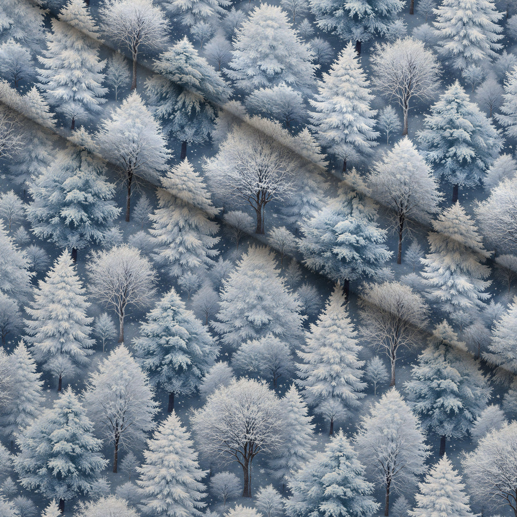 Snowy Pines Pattern 13 Minky Fabric — plush minky folded close-up preview (mv-minky-v1:lying)