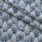 Snowy Pines Pattern 13 Minky Fabric — plush minky folded close-up preview (mv-minky-v1:lying)