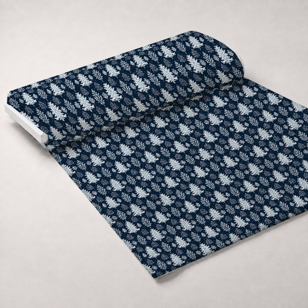 Snowy Pines Pattern 14 Minky Fabric — plush minky unrolled bolt preview (mv-minky-v1:bolt)