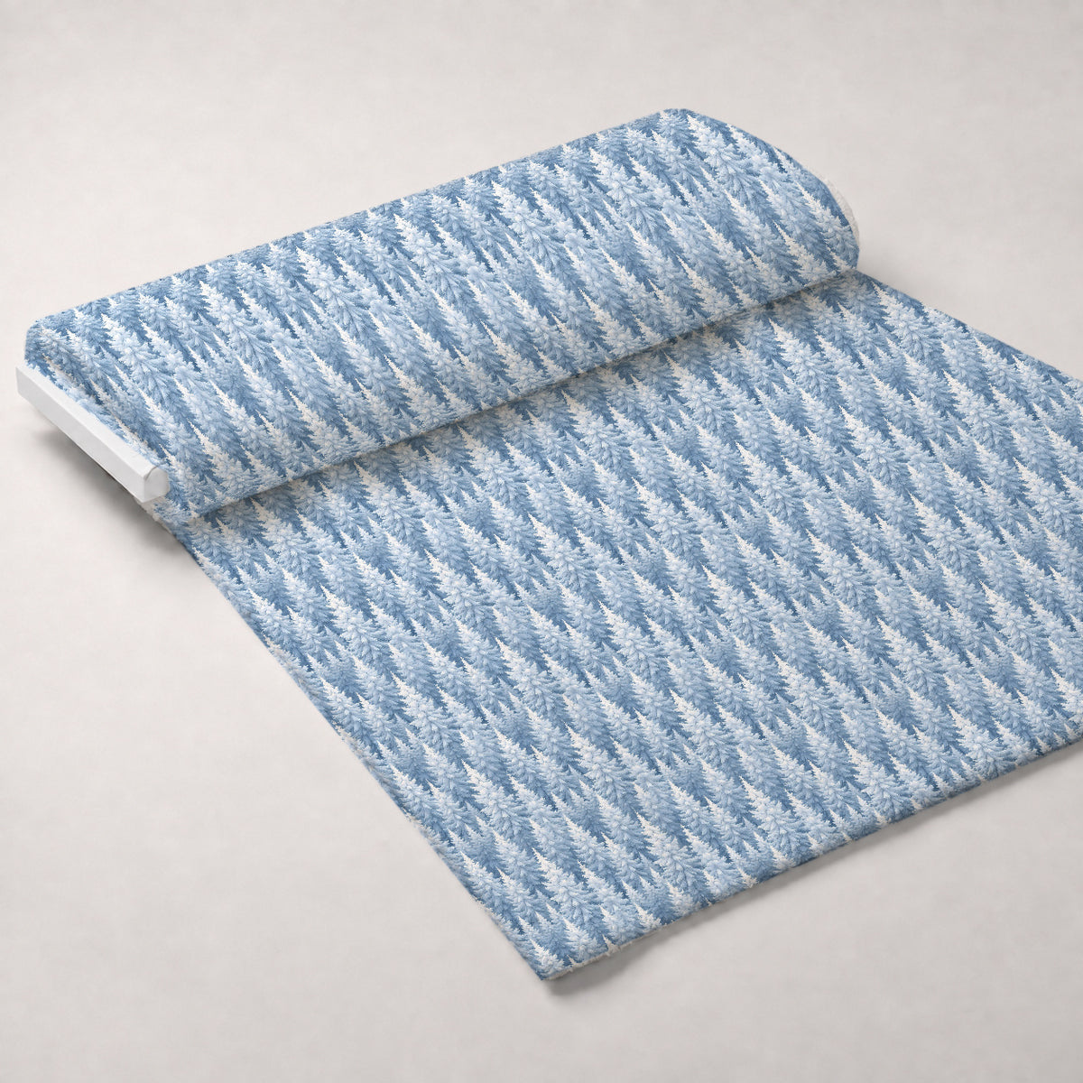 Snowy Pines Pattern 4 Minky Fabric — plush minky unrolled bolt preview (mv-minky-v1:bolt)