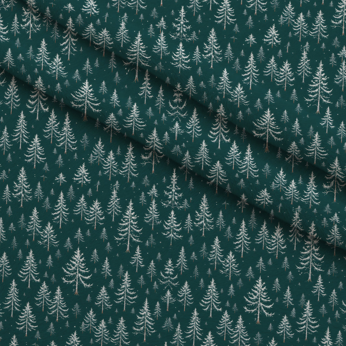 Snowy Pines Pattern 5 Minky Fabric — plush minky folded close-up preview (mv-minky-v1:lying)