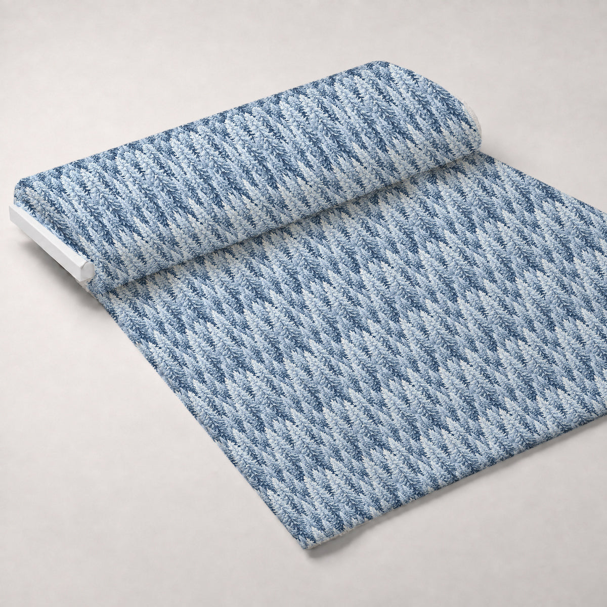 Snowy Pines Pattern 7 Minky Fabric — plush minky unrolled bolt preview (mv-minky-v1:bolt)