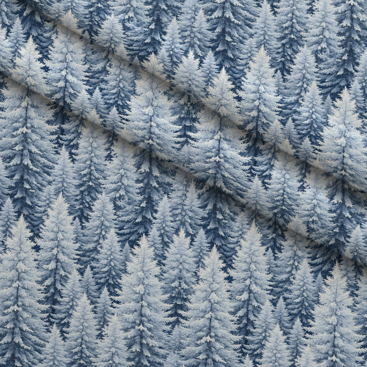 Snowy Pines Pattern 7 Minky Fabric — plush minky folded close-up preview (mv-minky-v1:lying)