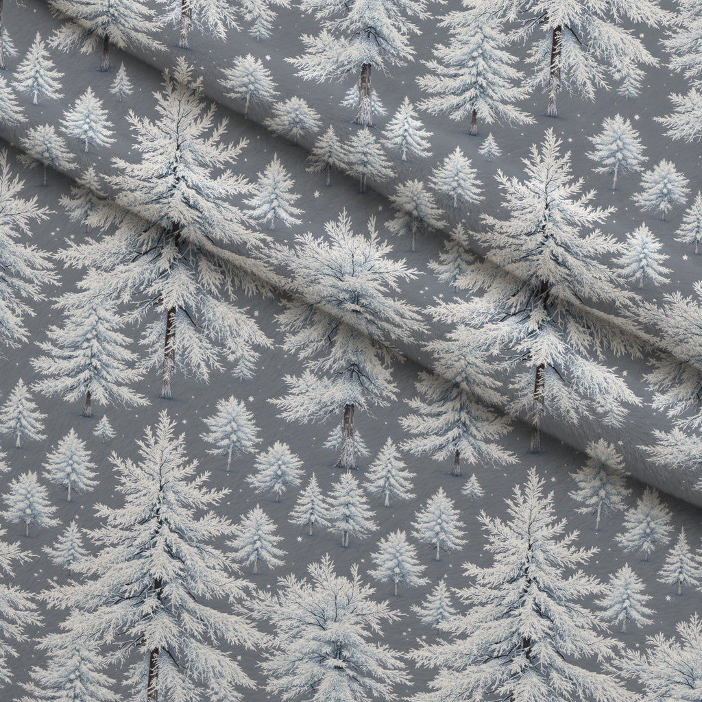 Snowy Pines Pattern 8 Minky Fabric — plush minky folded close-up preview (mv-minky-v1:lying)