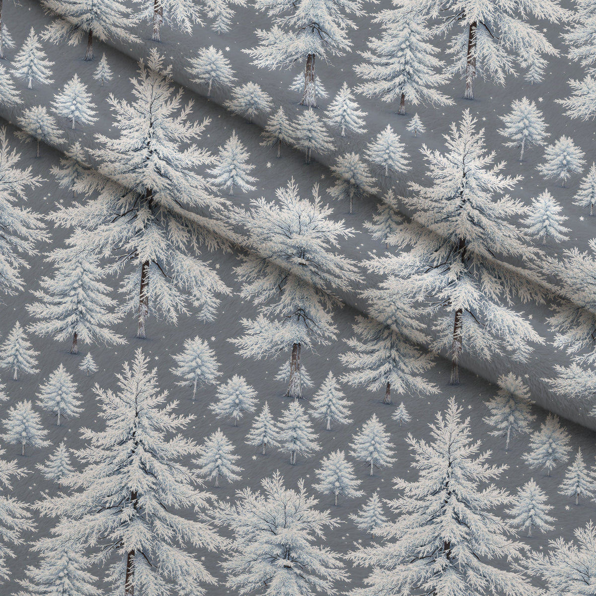 Snowy Pines Pattern 8 Minky Fabric — plush minky folded close-up preview (mv-minky-v1:lying)