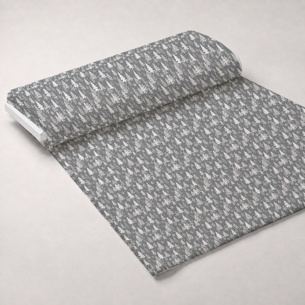 Snowy Pines Pattern 9 Minky Fabric — plush minky unrolled bolt preview (mv-minky-v1:bolt)